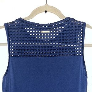 Michael Kors sleeveless pointelle midi